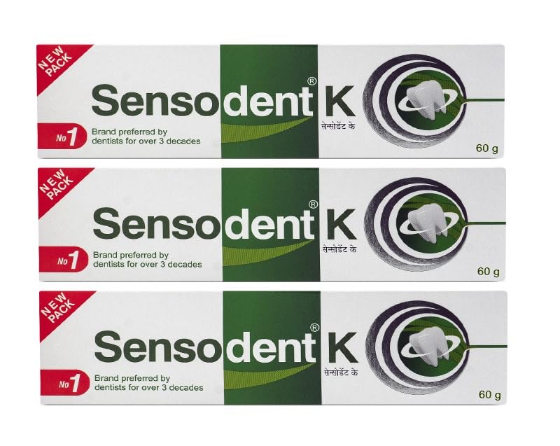 Sensodent K Toothpaste - 60gm Pack Of 3 (B0CYC3QGS7) Amazon Price History, Amazon Price Tracker