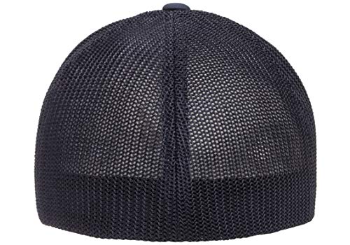 Image of Flexfit Unisex Mesh Fitted 2-Tone Trucker Hat, One Size
