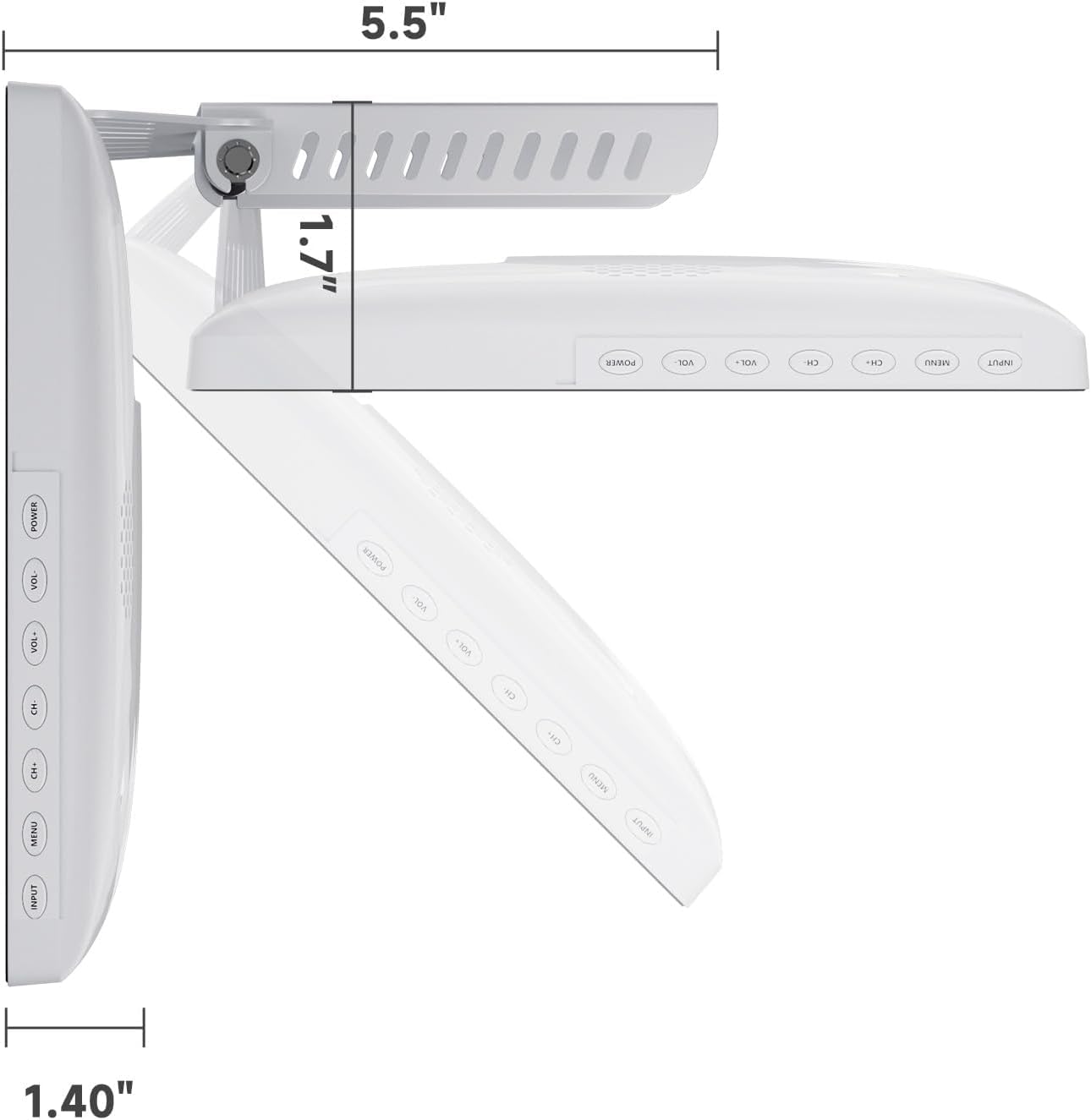 SYLVOX 15,6" Google TV Pliable Full HD 1080P pour Cuisine - Pliage 90°