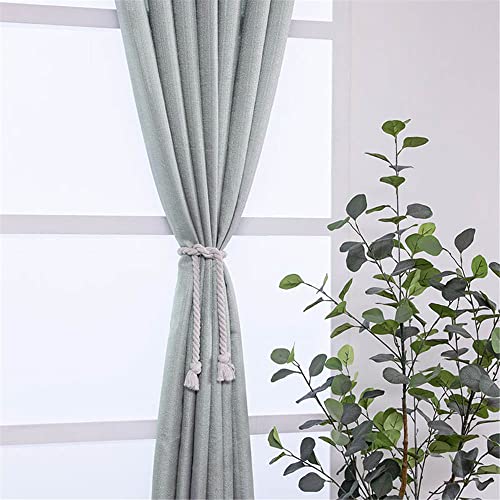 Cortinas transparentes de gasa gris para proteger la intimidad sin perder claridad 5