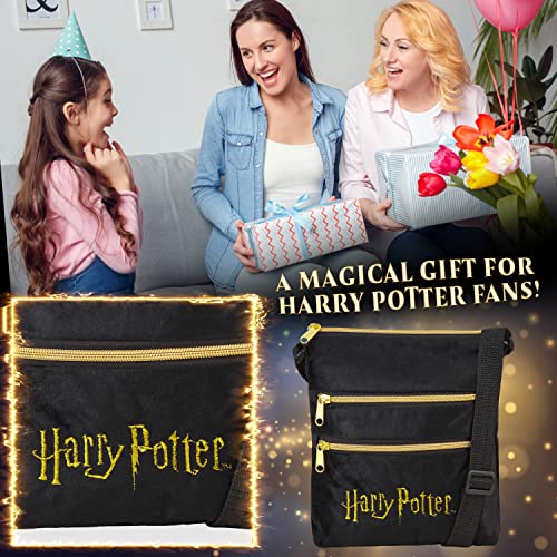 Harry Potter Crossbody Bag for Girls Teens Women Small Shoulder Bag Purse Cute Slingbag for Outings Holidays Travel Essentials Gifts for Her2