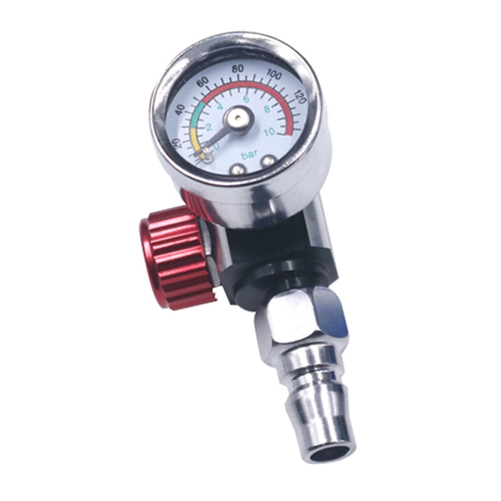 1/4” Regulator Convenient Gun-Air Compressor Regulator For W/Gauge Pneumatic Tools 0 To 140 For Air