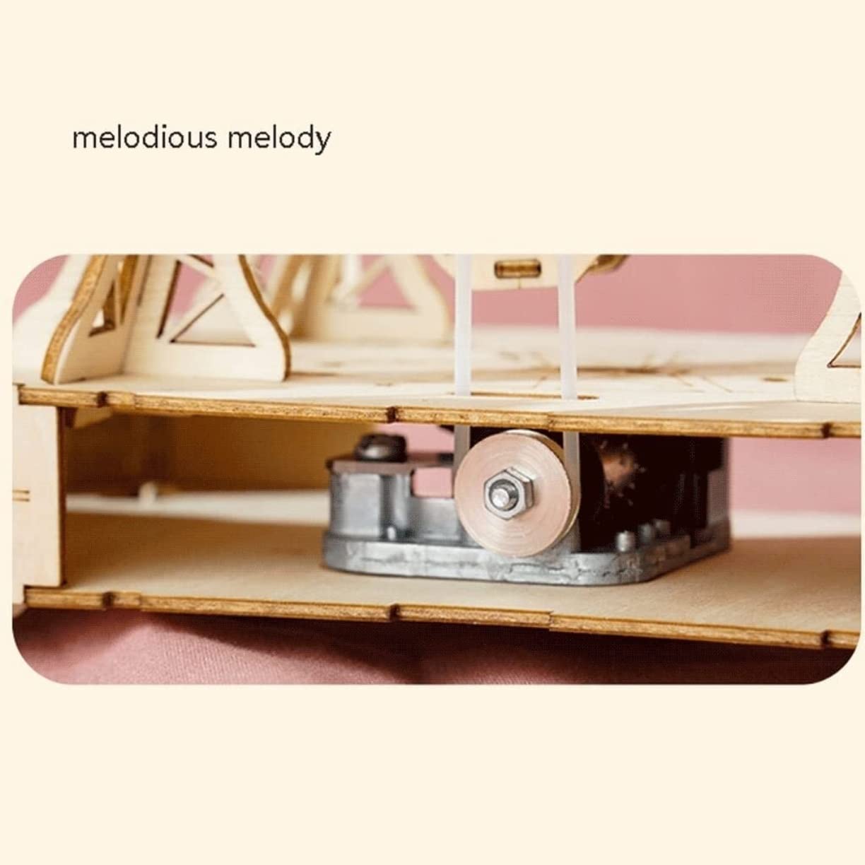 Caja de música Caja De Musica Niña Caja De Música DIY De Madera, Joyero Musical, Decoración Navideña para El Hogar, Manualidades para Cumpleaños De Navidad Caja Musical Personalizada