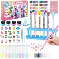 Vubkkty Pen Creator Studio, Colouring Pens Set 20 Pack, Glitter Gel Pen Making Kit, DIY Your Own Personalised Pens, Arts and Crafts Toys for Girls Boys, School Supplies Birthday Party Favours Gifts