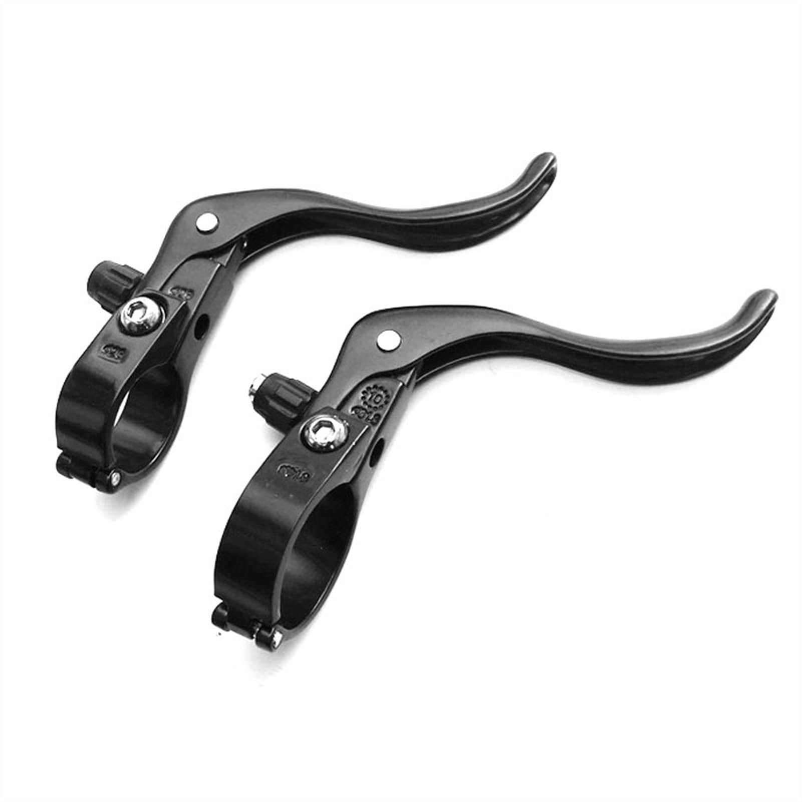 BAtlam Leva del Freno della Bicicletta Freno a Mano Bici da Strada Leva del Freno della Bicicletta in Alluminio forgiato a Freddo Nero 22mm/24mm/26mm/32mm Bar End (24mm Black)