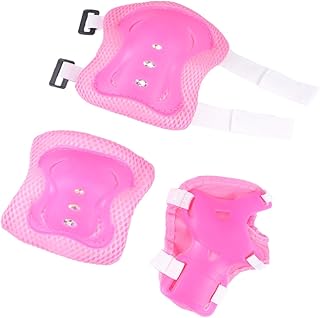 KOMBIUDA 1 Conjunto/6 Peças Equipamento De Skate Juvenil Joelheiras De Patinação Joelheiras De Brinquedo Para Esportivos Equipamento De Proteção Equipamento De Proteção