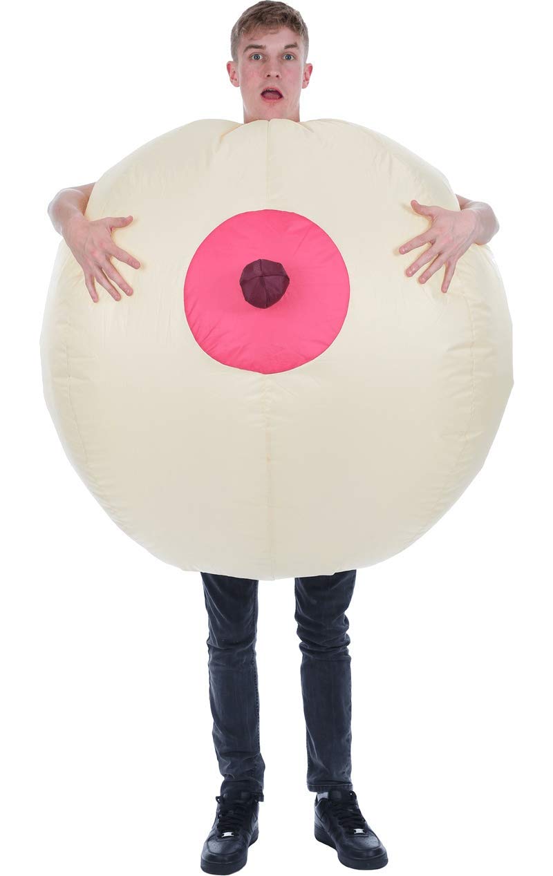 ORION COSTUMES Men's Giant Inflatable Boob Fancy Dress Costume