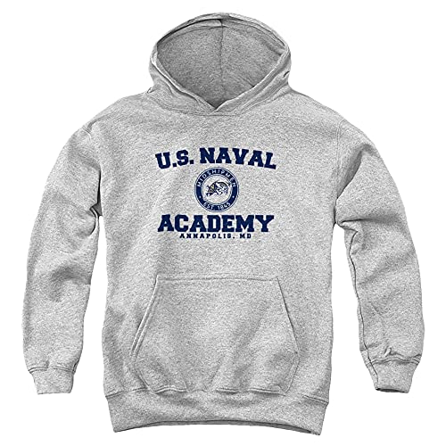 Us Naval Academy Official Circle Logo Youth Kids Boy/Girls Pull-Over Hoodie Sweatshirt