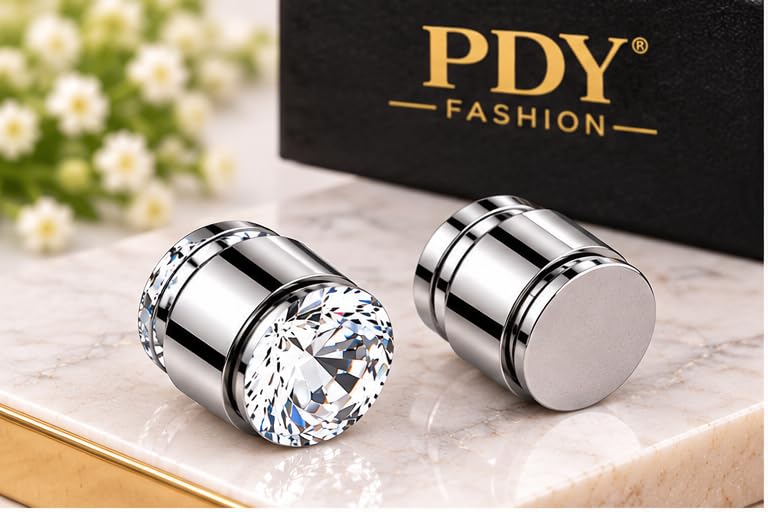 PDY FASHION Magnetic Non-Piercing Stud Earrings for Men & Boys, Pack - Image 5