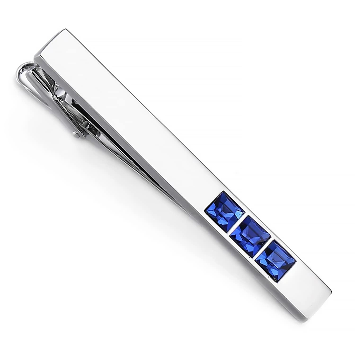 Peora Silver Plated Blue Stone Studded Tie Pin Stylish Accesories for Men & Boys Wedding Business Gift (PX9T12) (B0BX43PJ11) Amazon Price History, Amazon Price Tracker