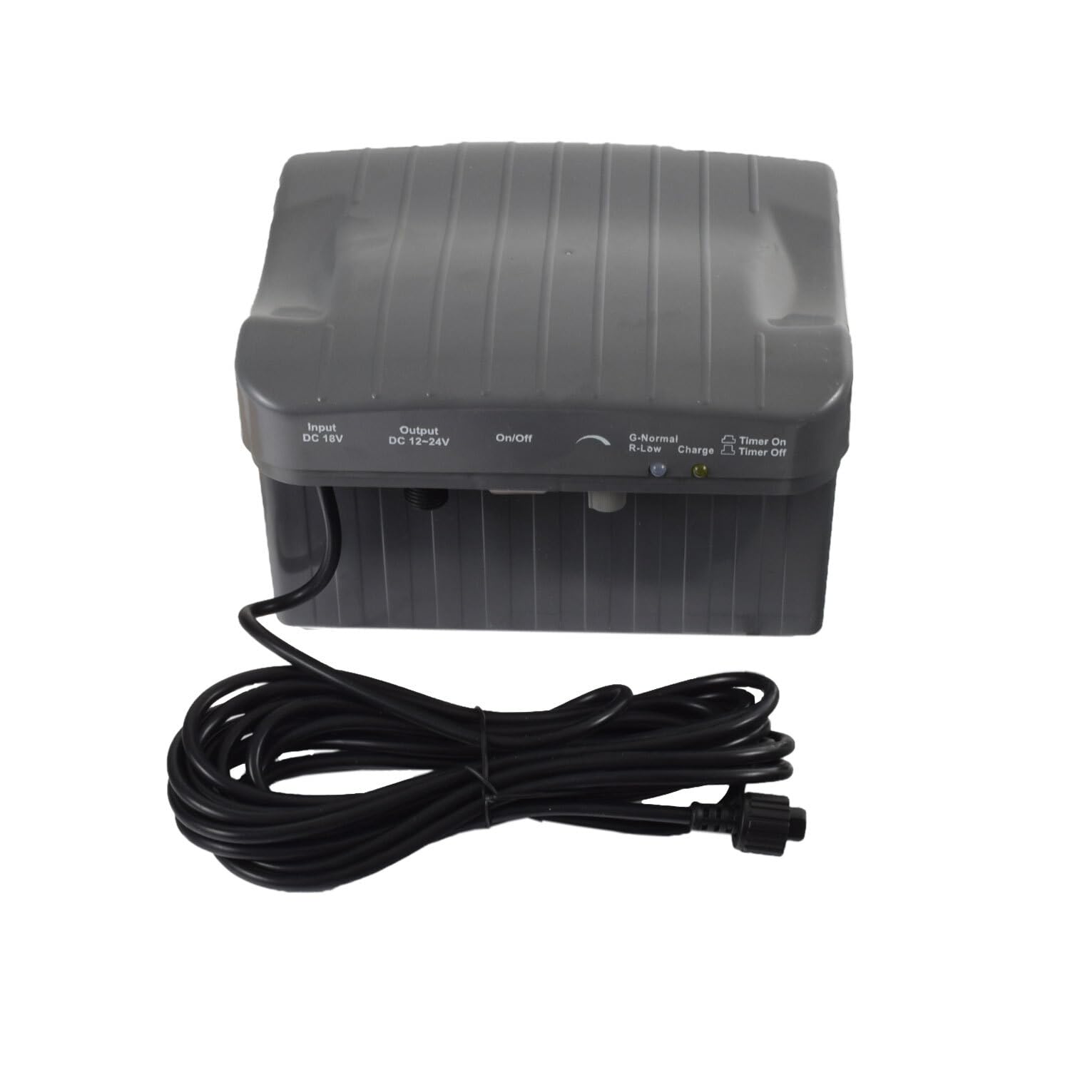 Agora-Tec® Solar Teichpumpe Set 20W beleuchtet Li-Akku & 6-fach LED Ring | Lithium-Ionen Akku 12,8V 6Ah | 1350l/h Fördermenge | inkl. Dämmerungssensor & Timer