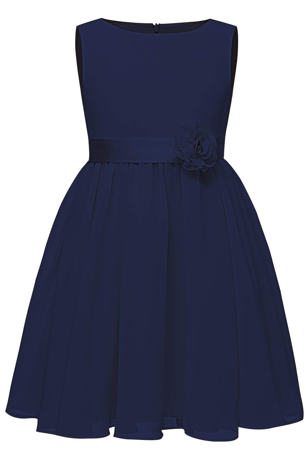 Chiffon Summer Flower Girl Dress Ruffled Junior Bridesmaid Wedding Party Dress