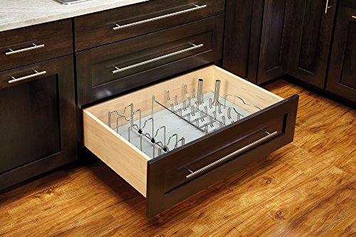 Rev-A-Shelf - 4Dpbg-3021-1 - 30 X 21 Wood With Grey Vinyl Lining Peg Board Drawer Insert #TOP5