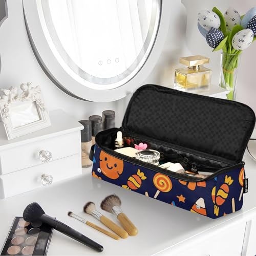 Organizador de viaje impermeable para herramientas de cabello GuoChe con protector resistente al calor y cierre, patrón Candy Overload miniatura 7