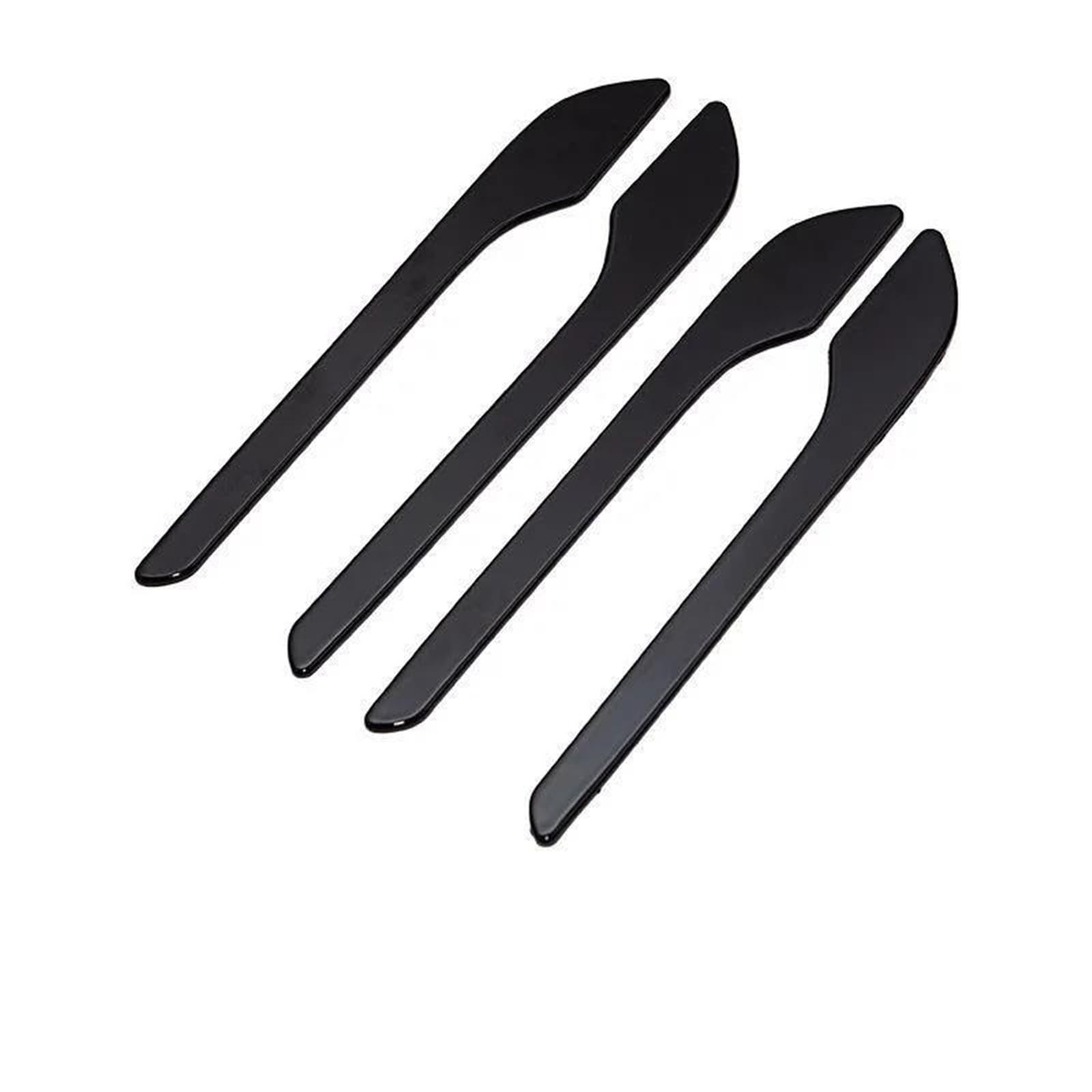 Piwine Black Handle Sticker For Tesla For Model 3 Y Carbon Fiber White Red Car Door Handle Cover Trim Sticker Styling Auto Accessories(Black)
