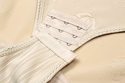 Aibrou Women's Shapewear Body Briefer Slimmer Body Shaper Bodysuits Apricot