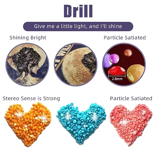 Image of HASTHIP Diamond Painting Kit, 11.8x15.7inch Owl Diamond Painting, 5D Diamond Painting Kit for Adults & Kids, Suitable for Home Leisure and Wall Decoration, Gift for Kids and Adults