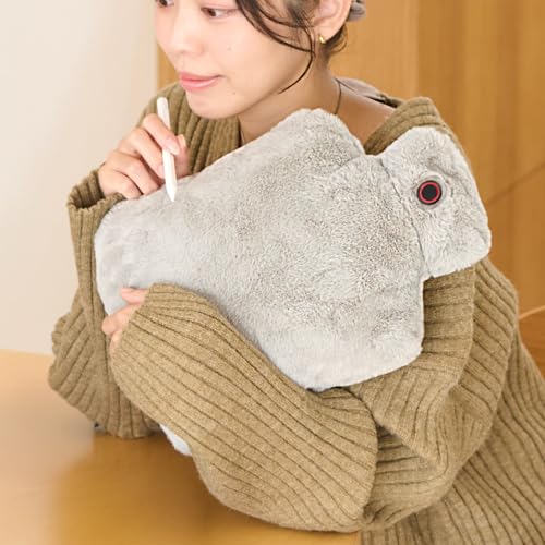 【新素材】【ノーベル賞研究対象原料 グラフェン】 電気湯たんぽ 無水湯たんぽ 両面発熱 3段階温度調整 速暖 省エネ加熱 高効率伝導 グラフェン発熱 お湯不要 USB給電式 超軽量 エネタンポ 正規品 防寒グッズ 手 お腹 おしゃれ (グレー, 湯たんぽ型