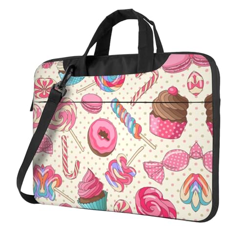 Sac bandoulière ordinateur portable anti-choc et sacoche fantaisie cupcakes