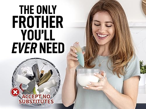 Zulay Powerful Milk Frother Handheld Foam Maker for Lattes - Whisk Drink Mixer for Coffee, Mini Foamer for Cappuccino, Frappe, Matcha, Hot Chocolate by Milk Boss (Cupcake) - 2