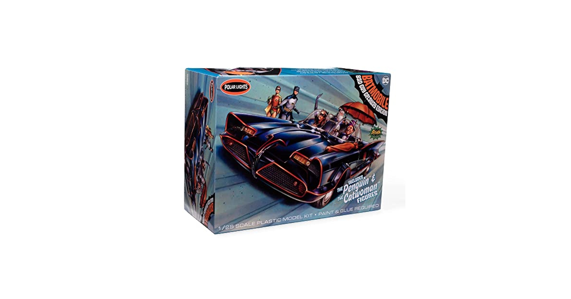 Amazon.com: Polar Lights 1966 Batmobile w/Catwoman & Penguin