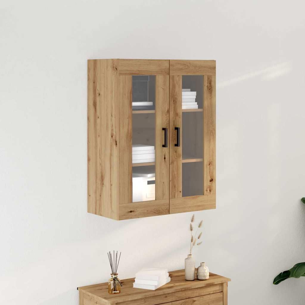 Armadio da parete in rovere Artisan, 69,5 x 34 x 90 cm, in legno
