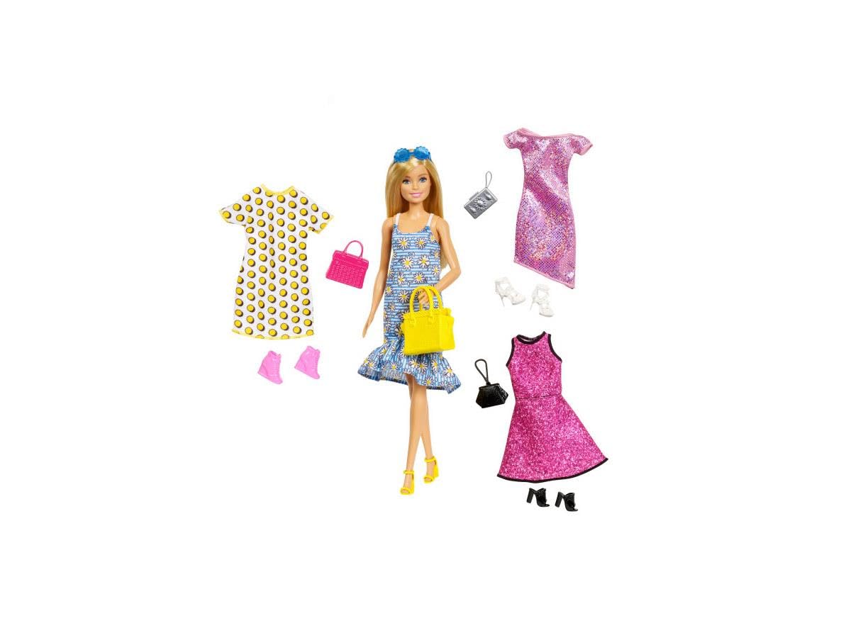 Barbie 11 Accessories Fashionistas Doll Include 4 Complete Fashion Dresses and Other Accessories 3+ Years Age (B0CVNJXGPR) Amazon Price History, Amazon Price Tracker