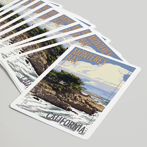 Baraja de cartas Monterey Bay 52 naipes tamaño póker miniatura 5