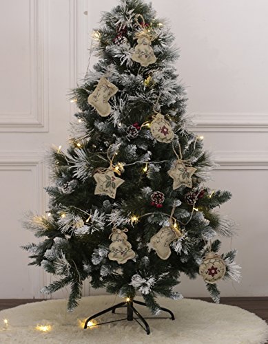 Huan Xun Christmas Tree Ornaments Stocking Decorations - 8Pcs Christmas Stocking Tree Ball Star Holiday Party Decor #TOP2
