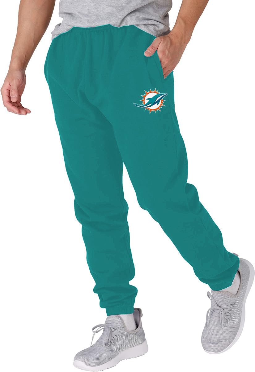 NFL Kids Youth 8-20 Officially Licensed Embroidered Primary Logo Fleece Lined Sweatpants Joggers