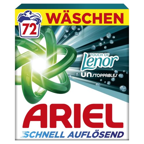 Ariel Universal Pulverwaschmittel Touch of Lenor Unstoppables, 72 Wäschen – Ansicht 1