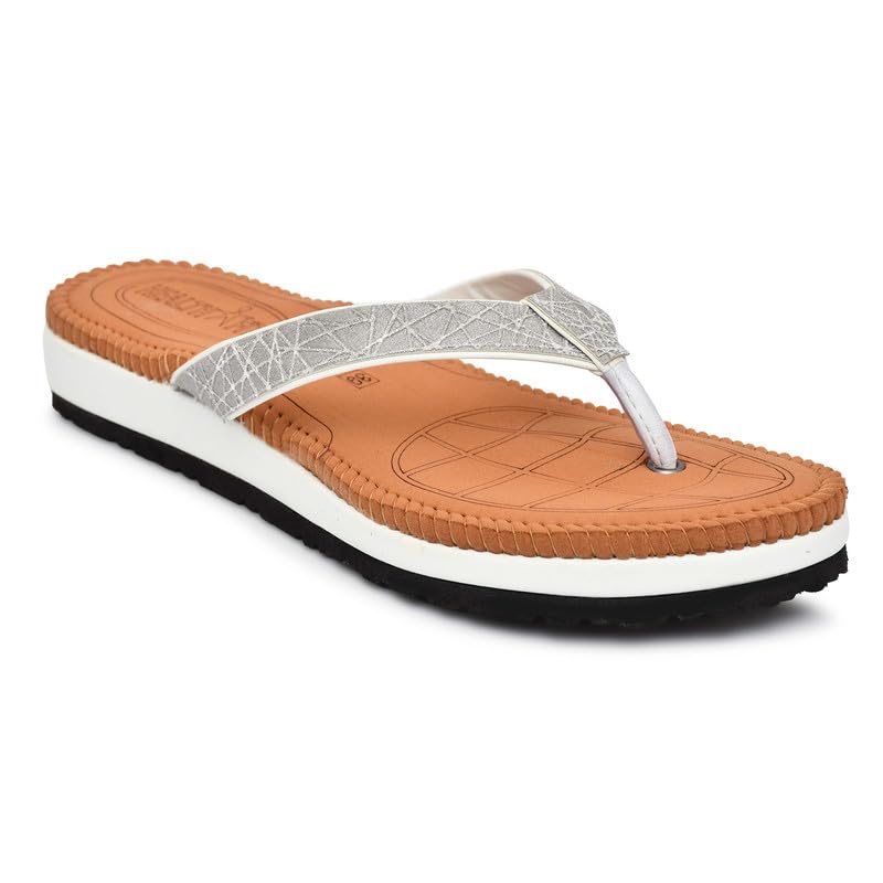 HEALTH FIT Ortho Care Light weight with Super Extra Soft Anti-Skid Doubleu Flip-Flops for women Slippers/Fancy Doctor Chappal & Footwear 336 WH 6 UK (B0D1NB73X2) Amazon Price History, Amazon Price Tracker