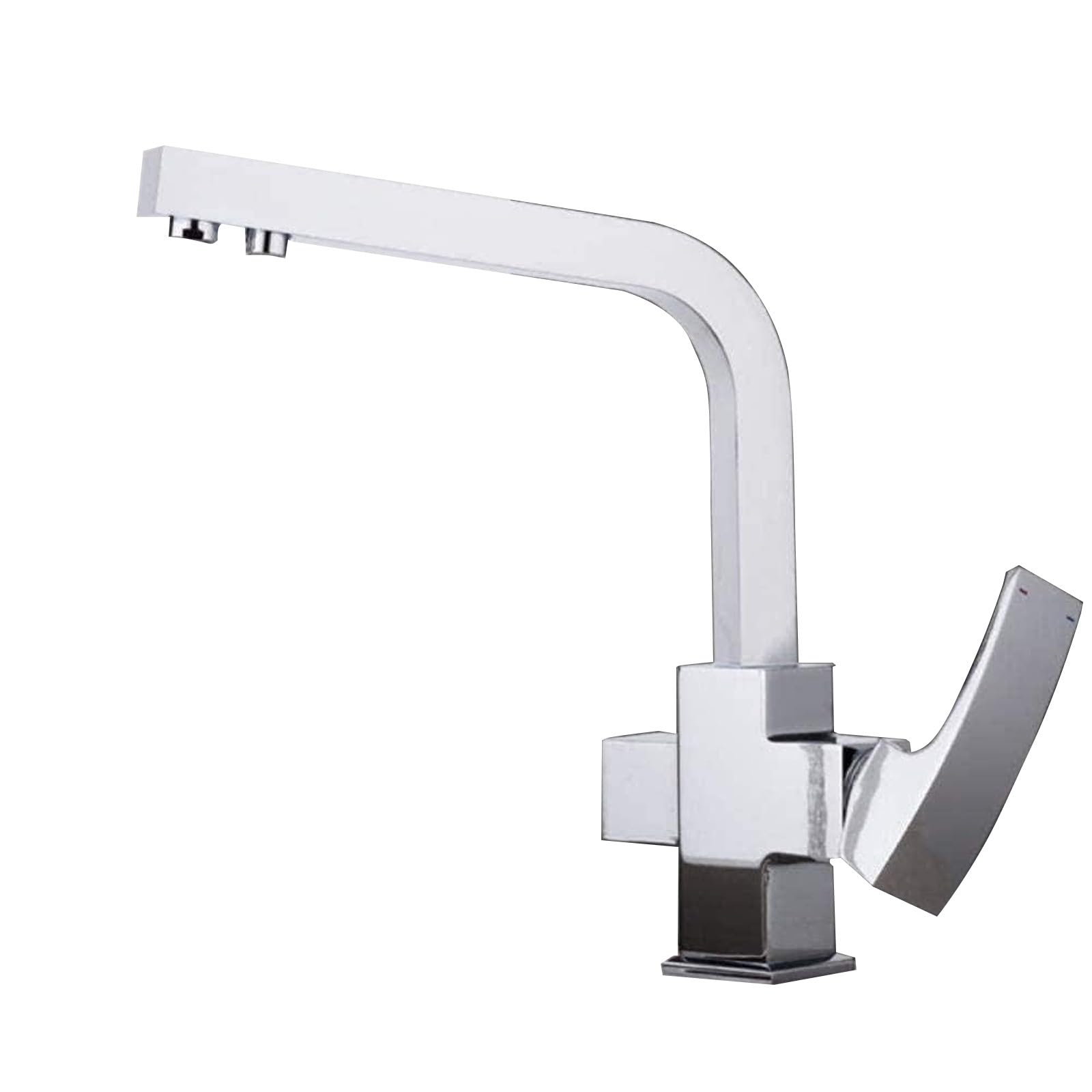 Kitchen Faucet,Faucet Kitchen Faucet Double Outlet Kitchen Faucet Filter Drinking Water Faucet Faucet Deck Installation Sink Mixer Tap Kitchen Filter Waterfall Faucet