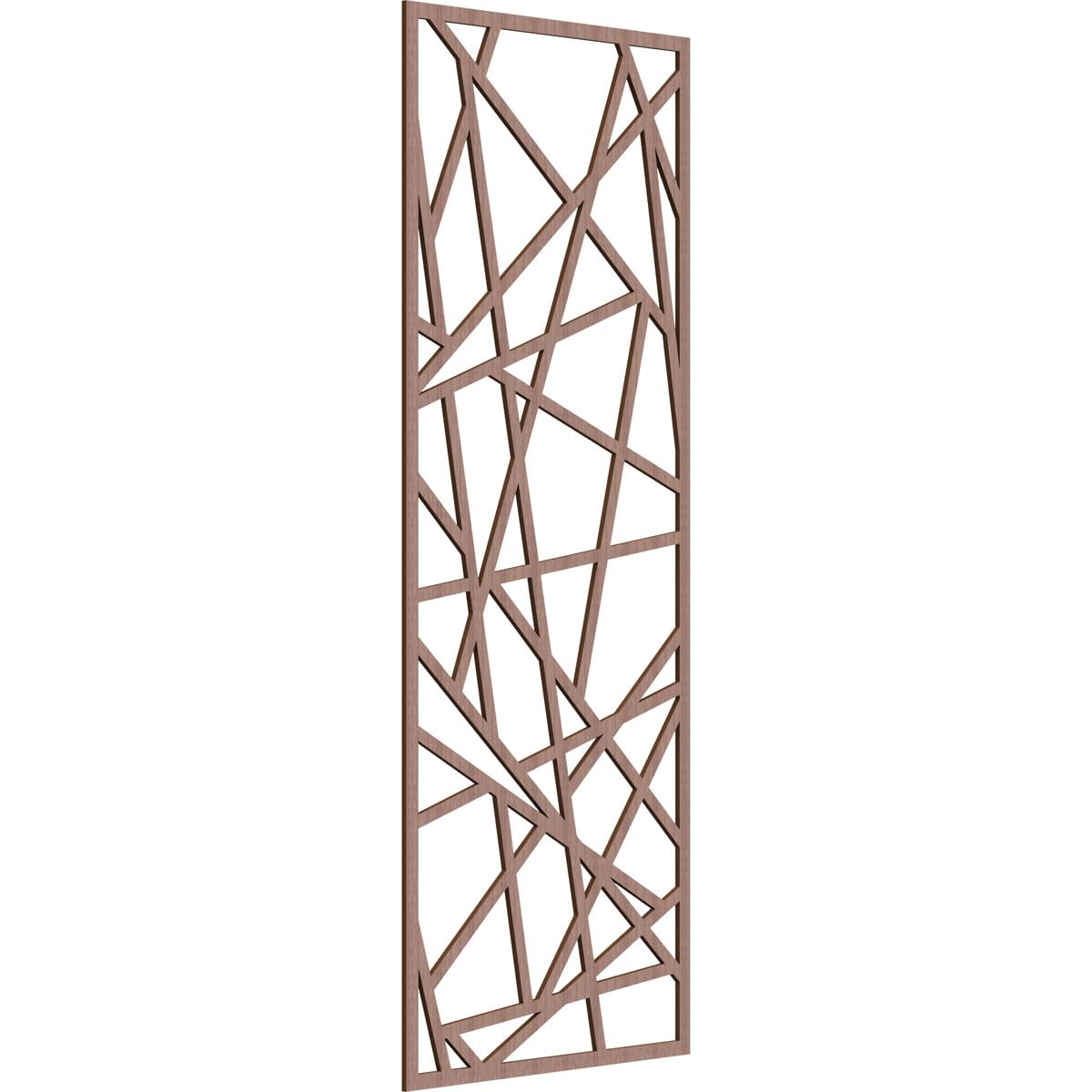 Conway Decorative Pierced Fretwork Wood Wall Panels, 33 3/8"W x 84 3/8"H x 3/8"T, Walnut