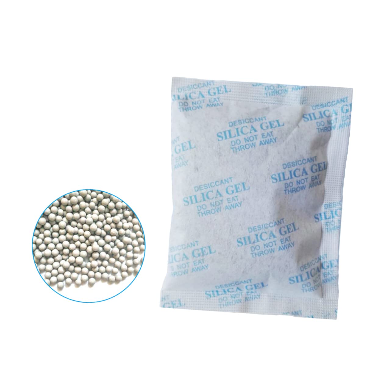 ULTECHNOVO Déshumidificateur Réutilisable 100 Pcs, Sachets de Gel de Silice Bleu en Non-tissé, Absorption D'humidité pour Tiroir et Armoire