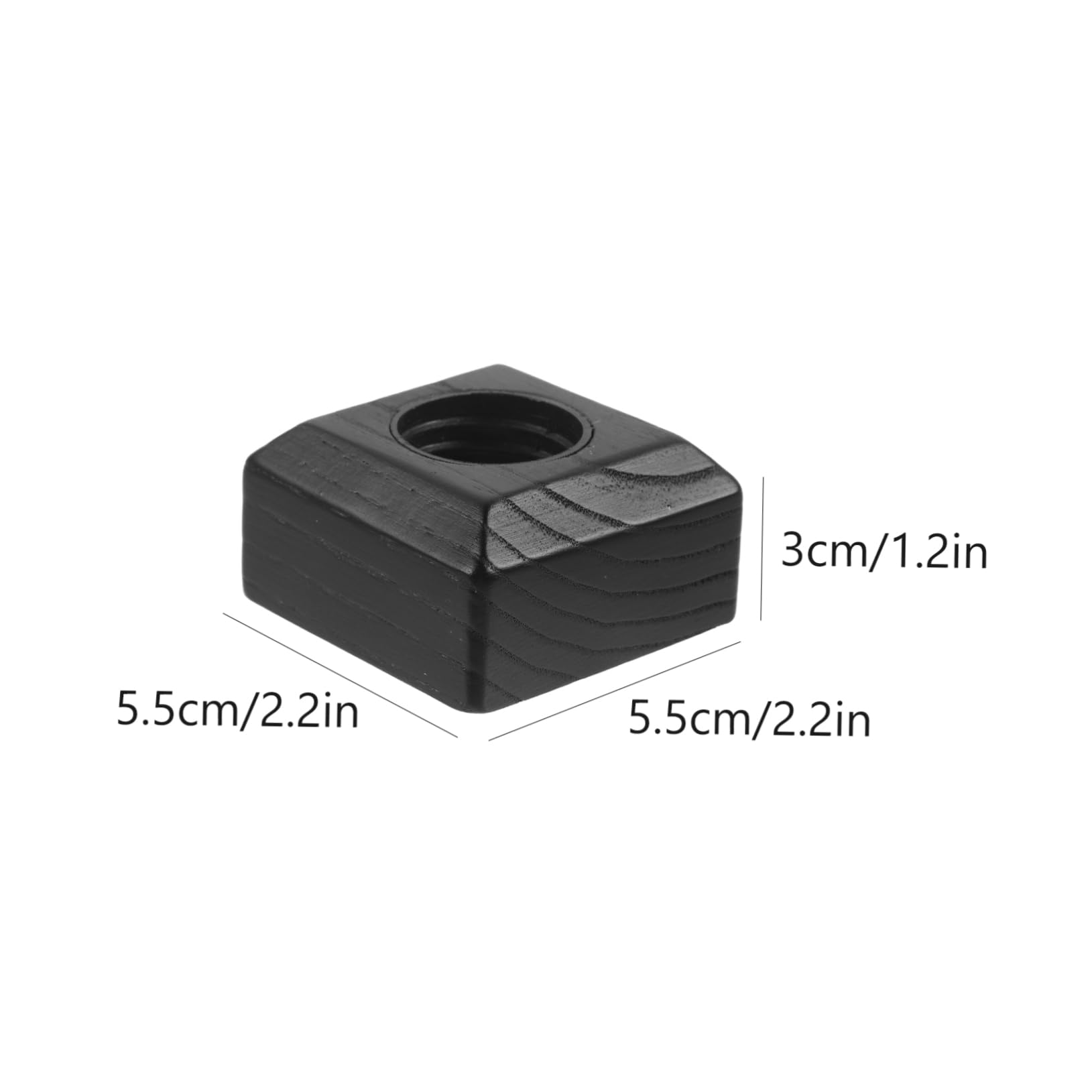 SOLUSTRE Small Bottle Aromatherapy Lids 5pcs Square Wooden Cap Aromatherapy Bottle Lid