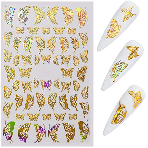 Beiling BEILING-0000043 8 Sheets Laser Butterfly Nail Stickers thumb #5