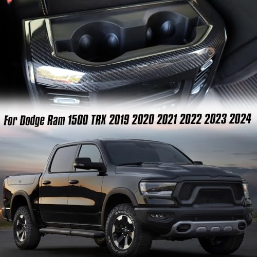 Marco de Portavasos Trasero Fibra de Carbono Jogon para Dodge Ram TRX miniatura 3