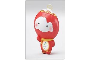 Winter Olympics Mascot Cute Snow Rongrong Posters for Living Room and Bedroom Decor