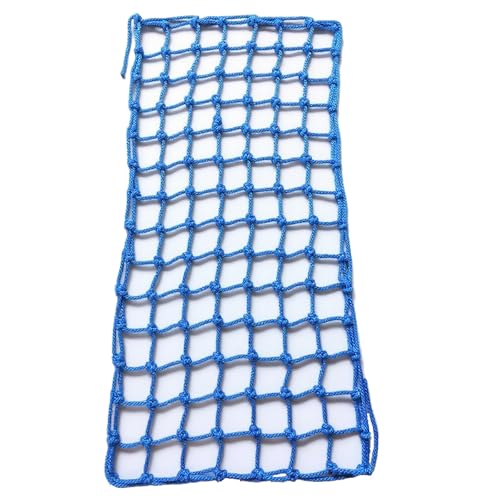 Kletternetz für Kinder Polyester Spielplatz Klettergerüst Netz Indoor Outdoor Strickleiter Krabbelnetz Fallen Schutz für Spielgeräte Baumhaus Hindernisparcours(Size:121*243cm(4*8ft) Color:blau)