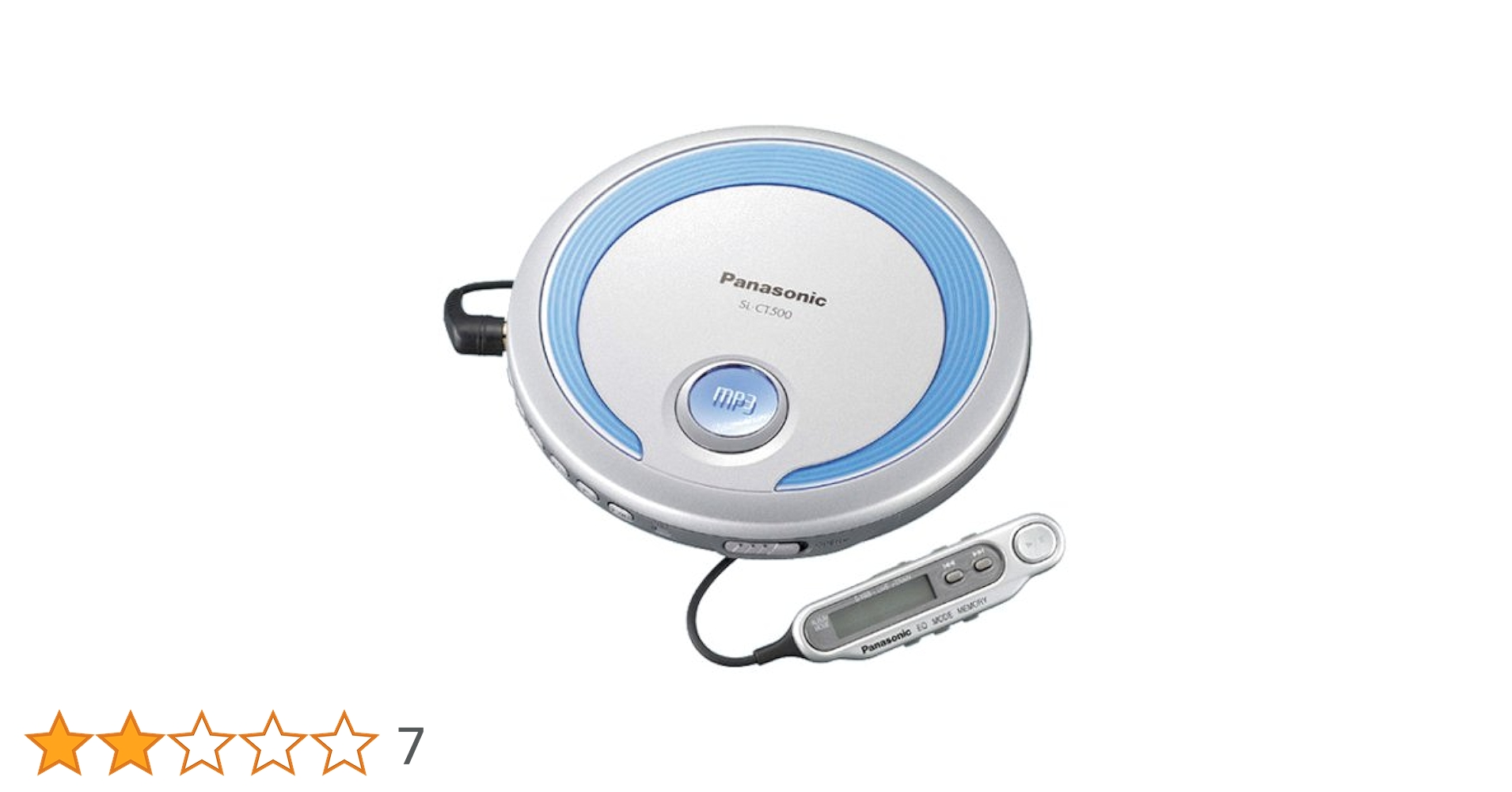 【極美品】 Panasonic ポータブルCDプレイヤー SL-CT500-A Amazon.co.jp: Panasonic SL-CT500-A ポータブルCDプレーヤー (ブルー