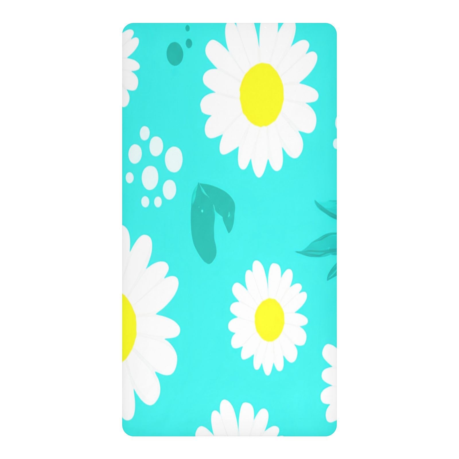 JiangGgen Daisies Baby Crib Sheet Soft Breathable for Standard Crib-M