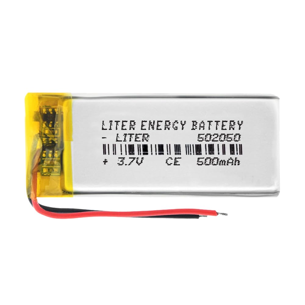 Batterie LiPo 502540 3.7V 500mAh - Rechargeable Pour Smartphone, GPS, Smartwatch (Non RC)