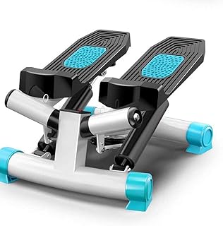 Suuim Mini Paso a Paso para Entrenamiento en Interiores, Equipo de Ejercicio Paso a Paso con Banda de Resistencia (Color: Azul)