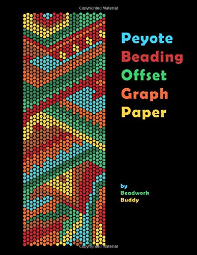 Peyote Beading Offset Graph Paper: Design your own unique bead patterns with this specialized offset graph paper. 100 large pages perfect for creating both on loom and off loom projects.