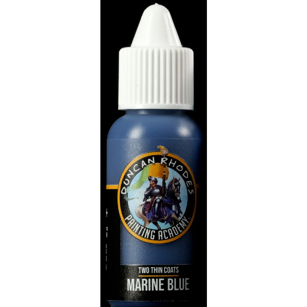 Blue Duncan Rhodes Painting Academy Two Thin Coats Hobby Paints 15Ml (Marine )