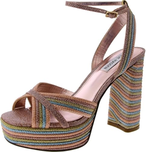 Steve Madden Women's Laurel Heeled Sandal RAINBOW, 8.5