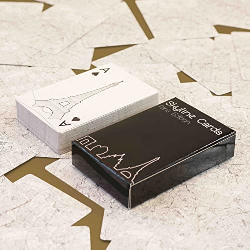 Skyline Chess - Paris Playing Cards, Black and White, 8.9x5.7cm - Image 3