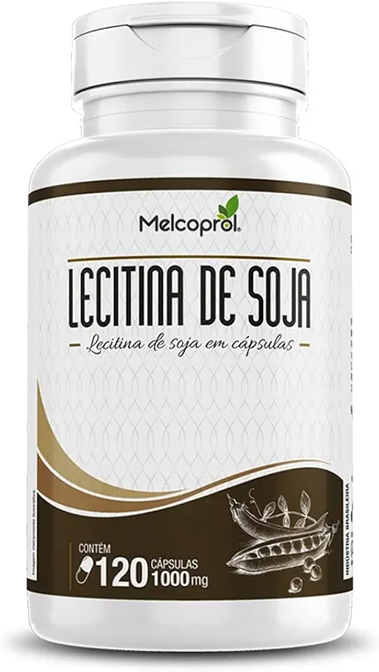 Lecitina De Soja 1000 mg 120 Cápsulas Isoflavona Tpm Melcoprol