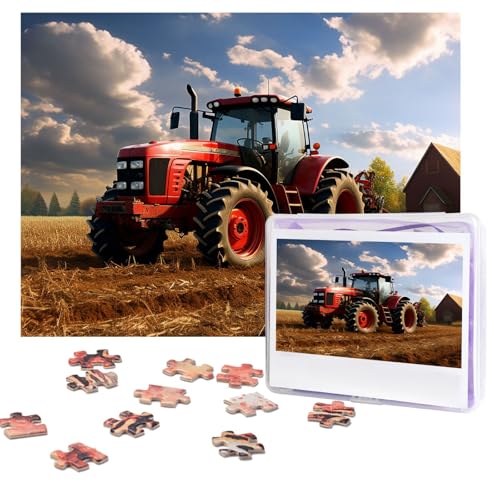 Jigsaw Puzzle 500 Piece Fantasy Farm Tractor Puzzles for Adults Custom Puzzles from Photos Personalized Picture Wooden Puzzle Gifts for Family Wedding Birthdays Anniversaries